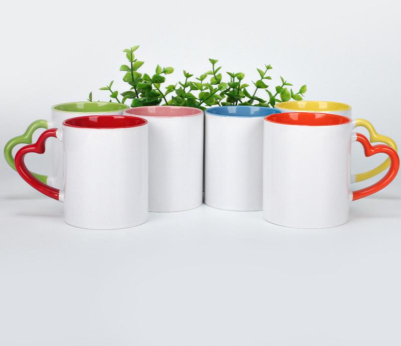 Heart Shaped handle Mug Custom